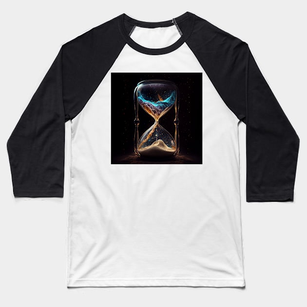 Universe in an hour glass Baseball T-Shirt by ramith-concept